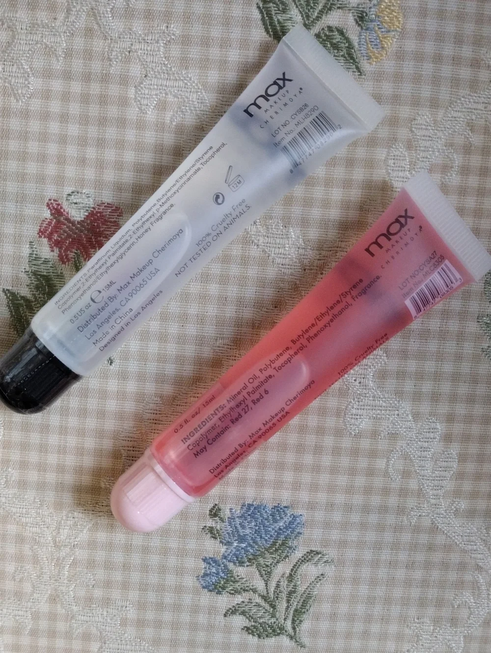 Makeup Cherimoya Lip Gloss In Strawberry– Clear Honey Gloss Duo